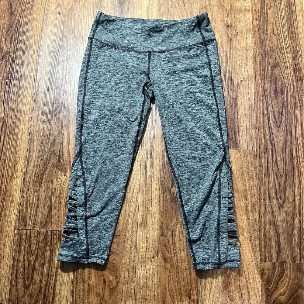 Athleta Leggings Womens Gray Pull On Stretch Nylon Size Small